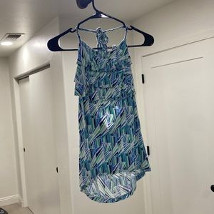 Backless, halter top